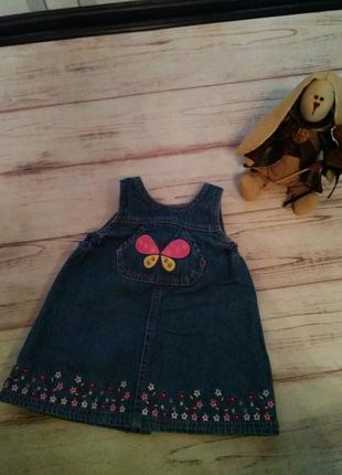 Джинсовый сарафан, платье, плаття