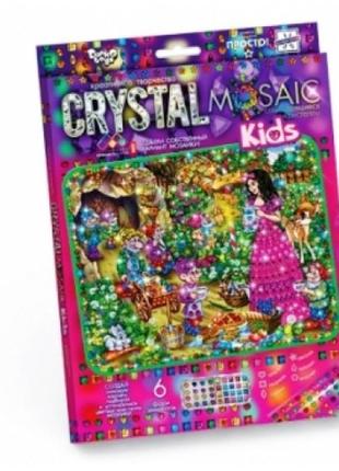 Мозаїка з кольорових кристалів: crystal mosaic kids crmk-01-07 білоснісжа tm danko toys (1/10)