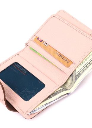 Превосходный женский кошелек из натуральной кожи karya 21348 розовый5 фото