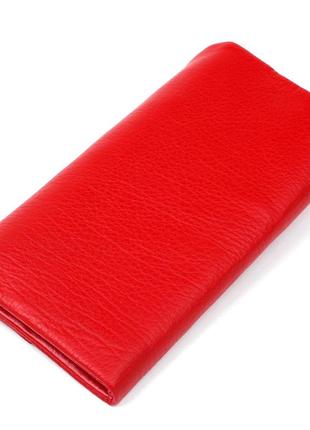 Женский кожаный кошелек st leather 20091 красный2 фото