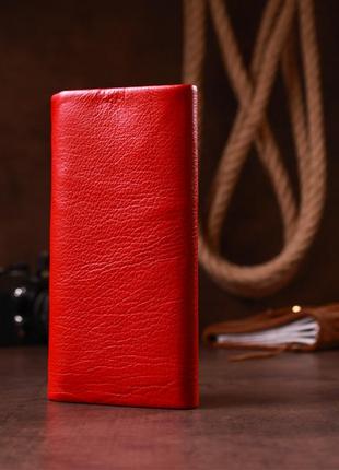 Женский кожаный кошелек st leather 20091 красный6 фото