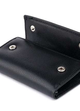 Ключница-кошелек женская st leather 19221 черная3 фото