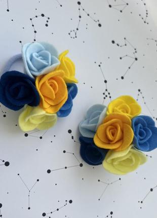 Сине-желтые резинки