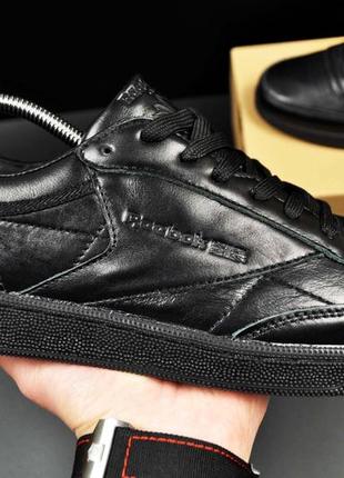 Кросівки reebok club c 85 leather чорні