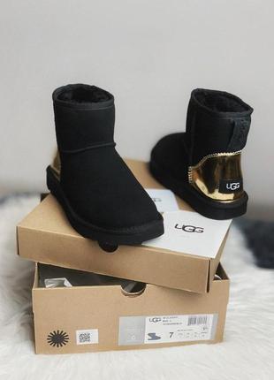 Шикарні жіночі чоботи ugg з натуральним хутром /осінь/зима/весна😍3 фото