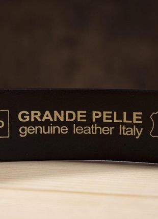 Ремень мужской grande pelle 11028 под джинсы коричневый5 фото