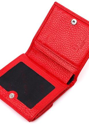 Яркое женское портмоне из натуральной кожи karya 21316 красный3 фото