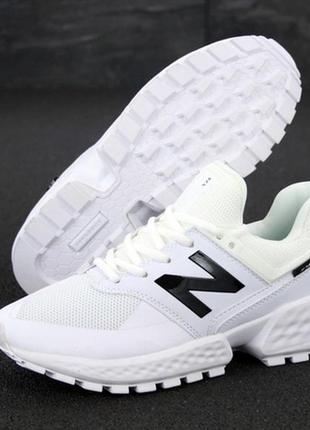 Кроссовки new balance 574 sport v2 white, нью беленс белые, кросівки нью баланс 574 білі