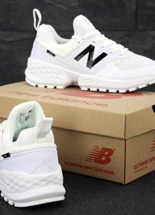 Кроссовки new balance 574 sport v2 white, нью беленс белые, кросівки нью баланс 574 білі6 фото