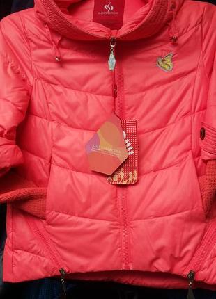 Демісезонна куртка happy snow на дівчинку2 фото