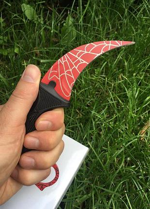 Нож керамбит spider man web