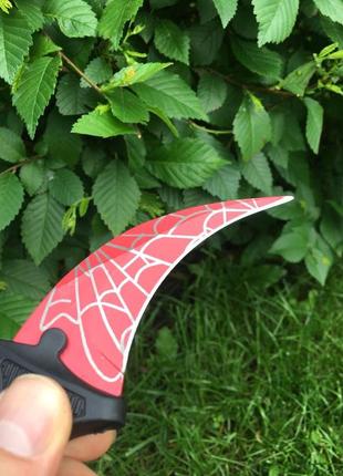 Нож керамбит spider man web