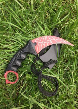 Нож керамбит spider man web