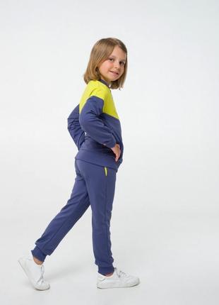 Дитячий костюм (толстовка+брюки)  | демісезон |170 | вибір справжніх модниць для дівчинки smil 117298 яскраво жовтий3 фото