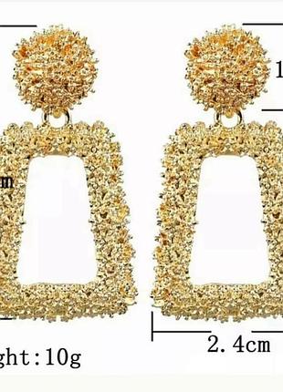 Серьги в стиле zara сережки серёжки красные5 фото