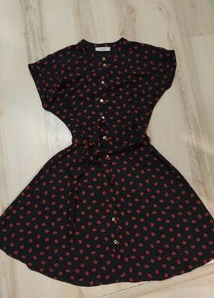 Платье губки oasis dress oasis black lips 10-12 р