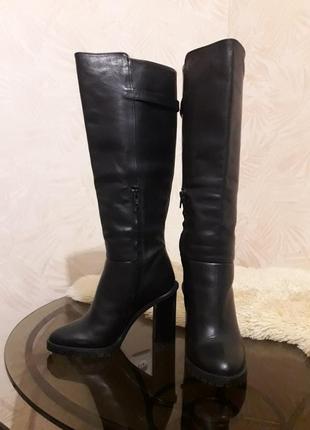 Шкіряні чобітки від zara3 фото