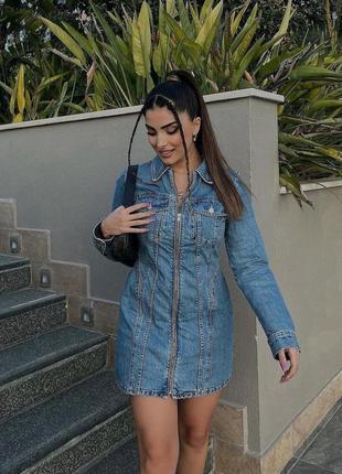 Шикарна джинсова сукня zara