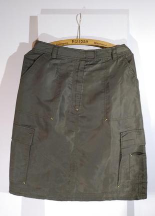 Юбка с накладными карманами (на подкладке)