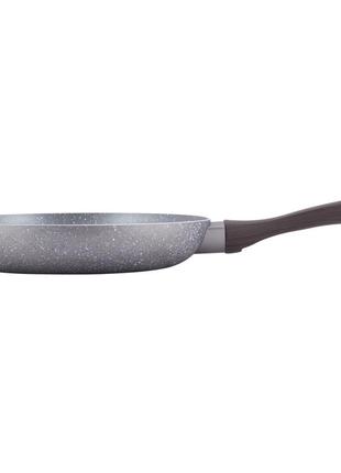 Сковорода kamille 26см с антипригарным покрытием grey marble из алюминия для индукции и газа km-41173 фото