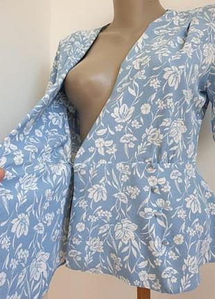 Голубая нежная блузка/ топ3 фото