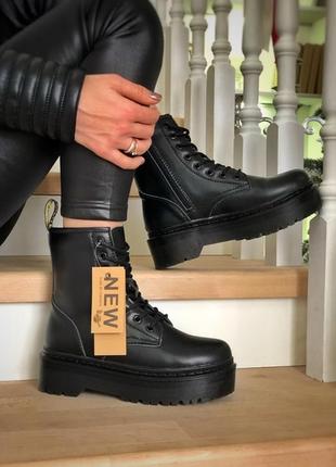 💖акция💖dr.martens jadon black, женские ботинки доктор мартинс зимние с мехом2 фото