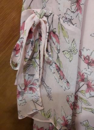 F&f шифлновая блуза  в цветах нарядная р.105 фото