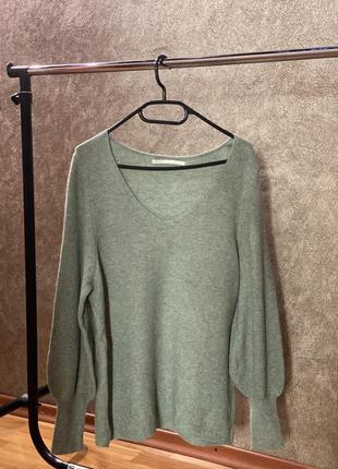 Оливковий светр only2 фото
