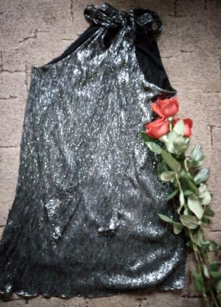 Люрексовое платье 50 размера3 фото