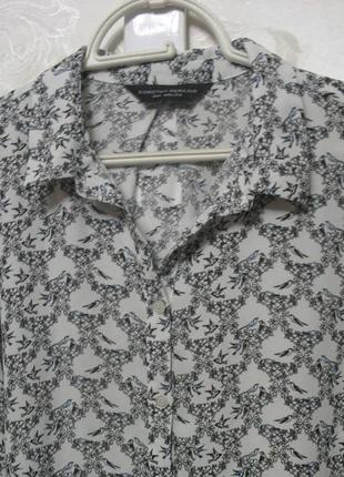 Рубашка-блуза с птичками7 фото