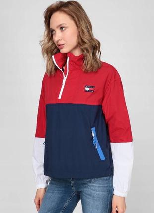 Женская ветровка tommy jeans ladies deep crimson