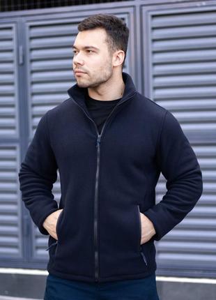 Мужская кофта толстовка флисовая теплая зимняя на молнии мужские кофты повседневные...