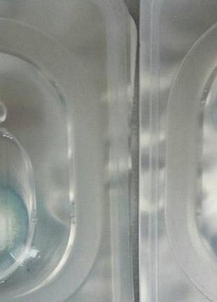 Лінзи для очей блакитні, косметичні (без діоптрій) + контейнер+щипці та присоска в футлярі.