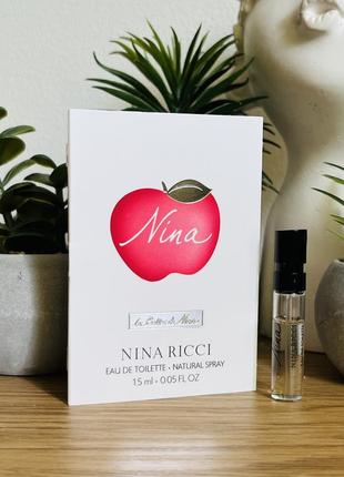 Оригінал пробник парфум туалетна вода nina ricci nina оригинал парфюм туалетная вода