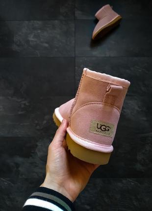 Ugg pink, уггі жіночі зимові, жіночі зимові угі з хутром3 фото