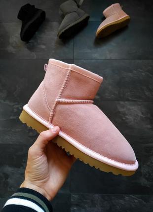 Ugg pink, уггі жіночі зимові, жіночі зимові угі з хутром7 фото