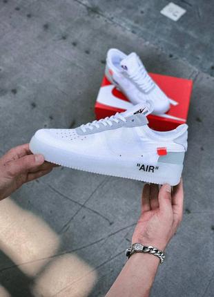 Стильні ядові кросівки nike air force x off white 1