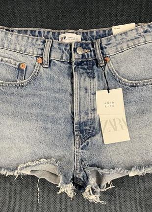 Zara шорты джинсовые оригинальные