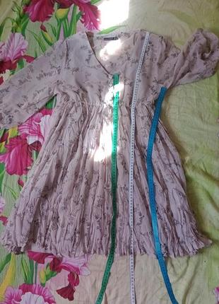 Полупрозрачное фирменное платье/блузка/накидка/блуза/кофточка/туника зебра4 фото
