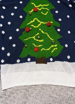 Новогодний свитер новогодняя елка, xs,s2 фото