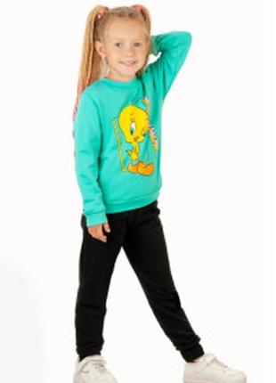 Костюм для дівчинки 💙 спортивний костюм для дівчинки 💙 костюм для дівчинки світшот + штани 💛