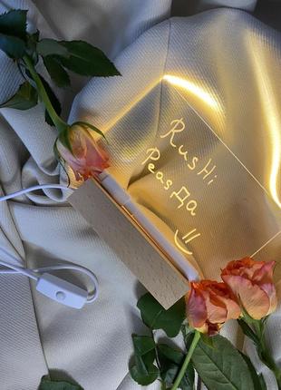 Led записник, нічник записник, акриловий записник, нічник