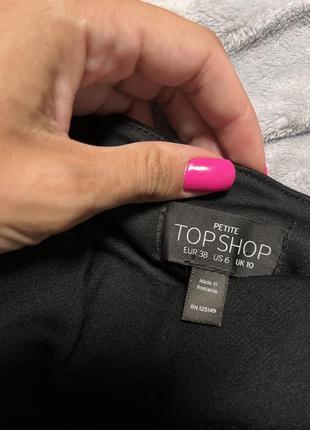 Черная мини юбочка стильная topshop3 фото