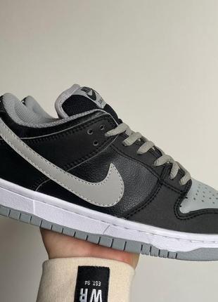 Женские и мужские кроссовки nike sb dunk low black2 фото