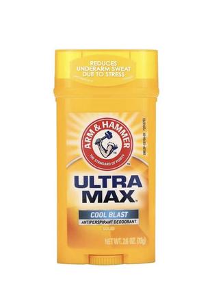 Дезодорант-антиперспирант arm &amp; hammer ultra max antiperspirant deodorant cool blast, 73 г