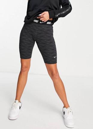 Женские лосины nike short leggings dark smoke9 фото