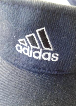 Козырек от солнца ,кепка темно-синяя adidas регулируемый размер унисекс6 фото