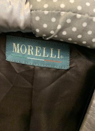 Кожаный пиджак из нежнейшей натуральной кожи morelli6 фото