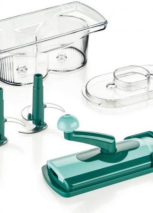 Універсальний подрібнювач овочів nicer dicer twist, фігурна овочерізка, терка овочерізка xe-980 з контейнером