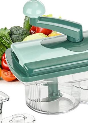 Универсальный измельчитель овощей nicer dicer twist, фигурная овощерезка, терка овощерезка xe-980 с6 фото